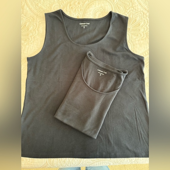 Five knit tops 4 are tanks and 1 is long sleeve. 3 NWOT and 2 barely used XL 16 - Picture 3 of 10